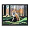 Stupell Industries Fox in Forest Trees Floater Framed Canvas Wall Art Design by Adam Swanson